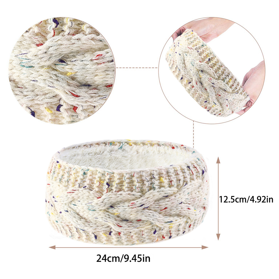 SSUNTAK Women Winter Knitted H - đánh giá và giá Fleece Ear Warmer Band