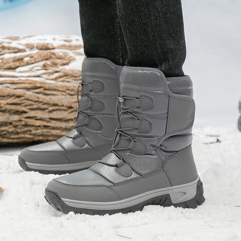 New Warm Men Plush Snow Boots  - đánh giá và giá Waterproof Winter Boot