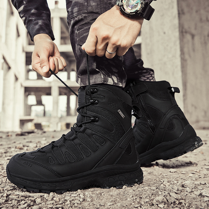 Men Tactical Boots Lace Up Bra - đánh giá và giá Waterproof Winter Boot