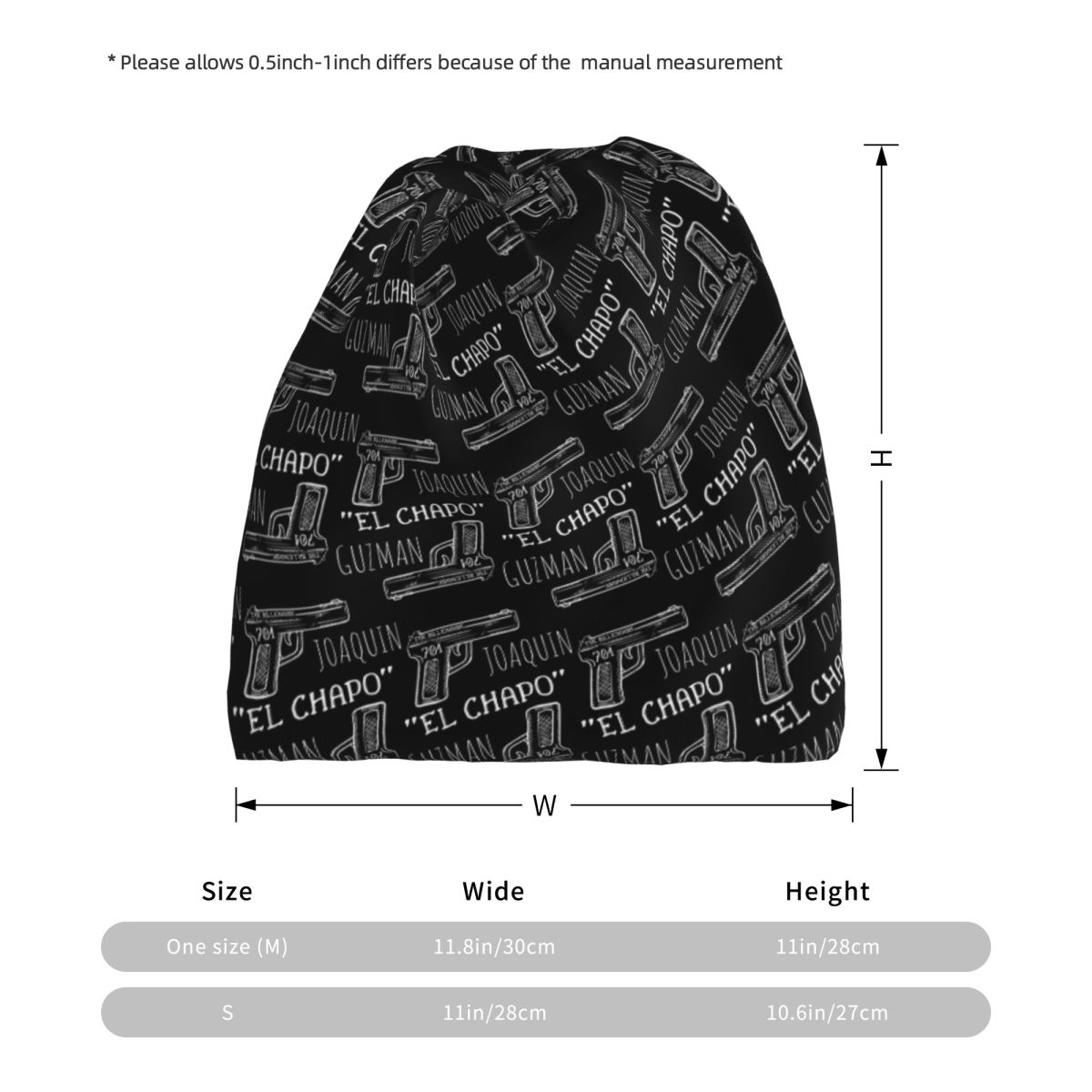 Joaquin El Chapo Guzman Narcos - đánh giá và giá Knit Beanie Hat Warm